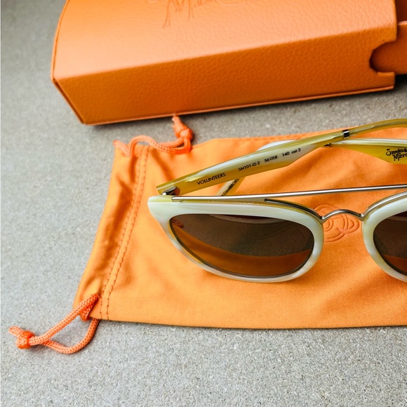 Smoke x Mirrors Women’s Beautiful SM101-12-2 Purple Lenses Sunglasses with Case - Picture 2 of 7